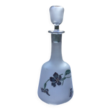 Glazed frosted glass decanter with thoughts