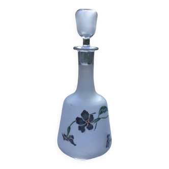 Glazed frosted glass decanter with thoughts