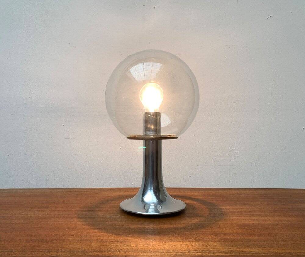 Vintage 1970s space globe table lamp