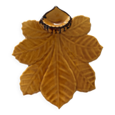 Plat Vallauris Lunetta feuille de marronnier