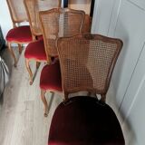 Set of 4 Louis XV style chairs