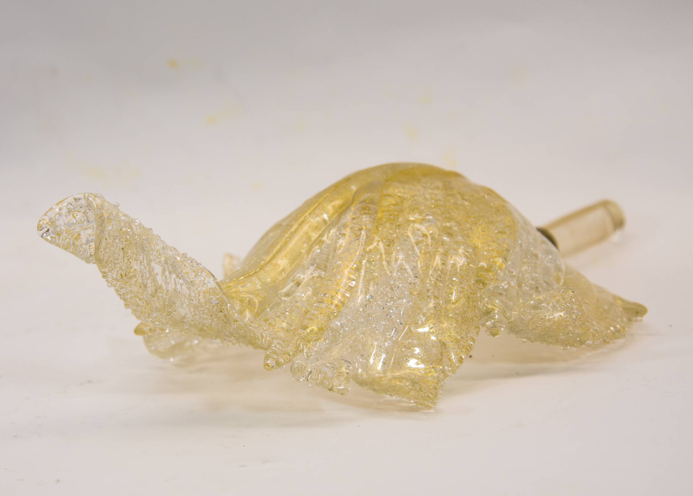 Barovier & Toso wall sconces| Set of 2 | Gold flake glass | Vintage 70's