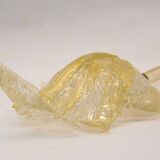 Barovier & Toso wall sconces| Set of 2 | Gold flake glass | Vintage 70's