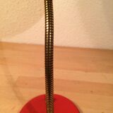 Vintage 50s red flexible desk lamp
