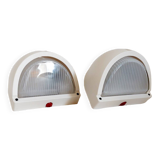 Pair of Italian designer wall lights