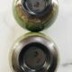 Pair of ceramic ball candlesticks