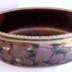 XXL dish in eggplant sandstone adorned with fruit