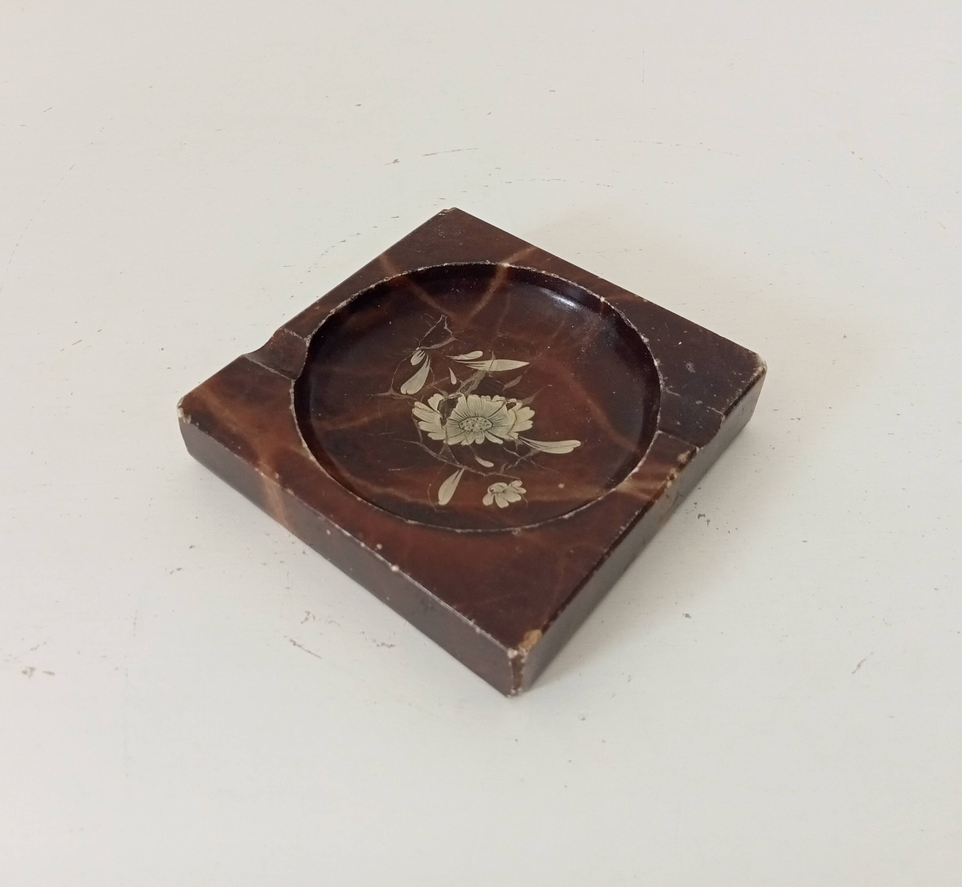 Vintage marble ashtray from the 60s/70s