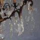 Hanging crystal chandelier and bronze 1900