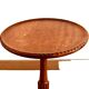 Tripod pedestal table in 20th century stained beech
