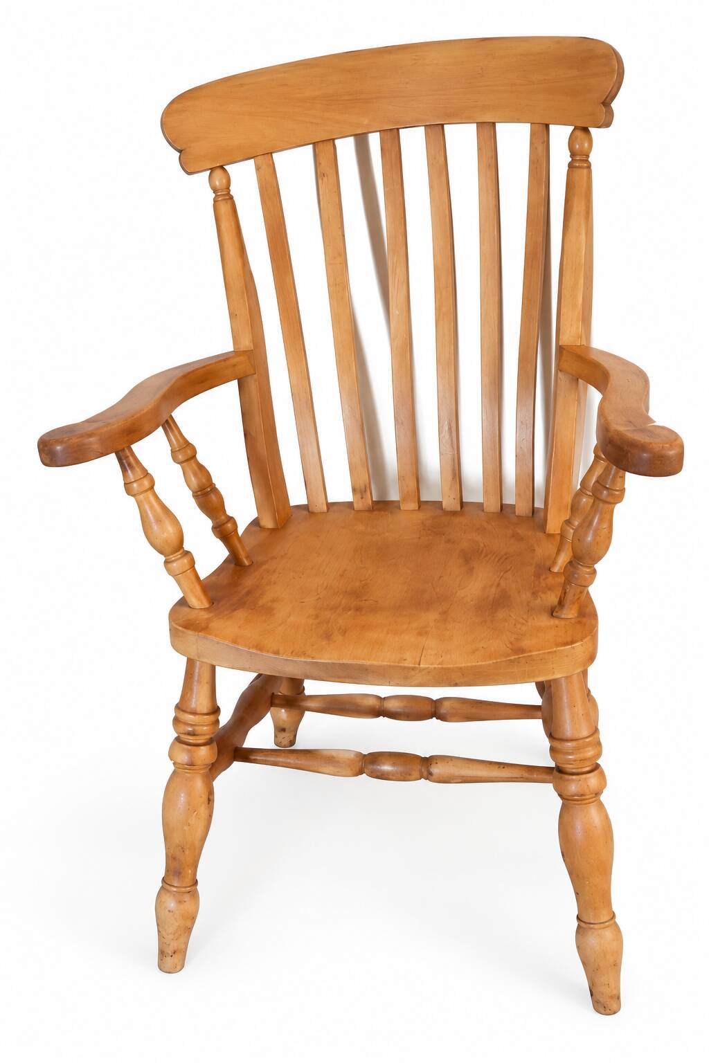 Handmade Old English Pine Windsor Armchair