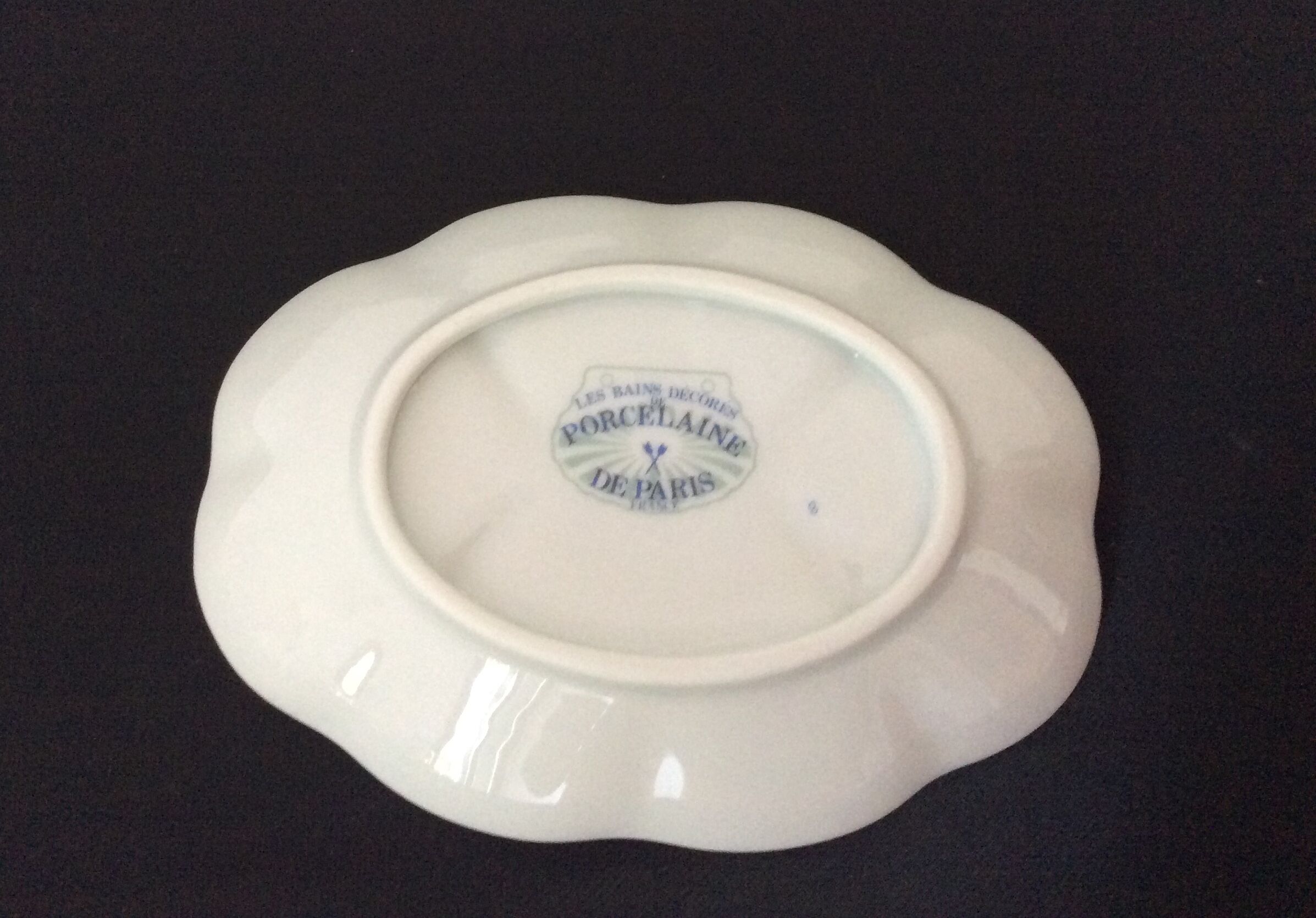 Porte savon porcelaine de Paris