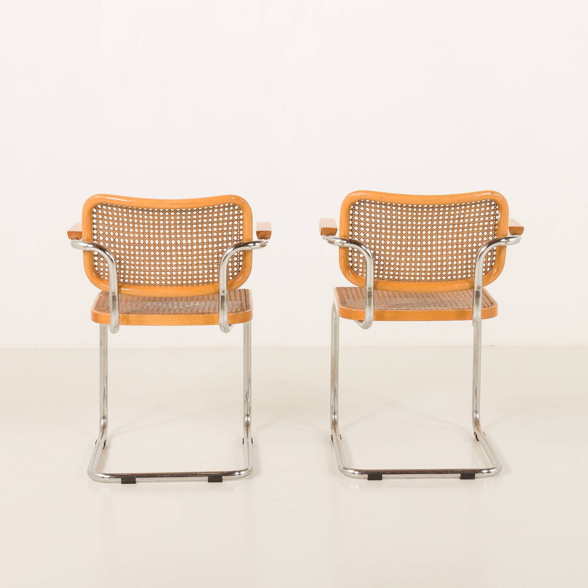 Pair of Italian vintage Ceska chairs by Gavina, 1960s