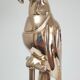 Solid brass parrot perch H. 45 cm 80s