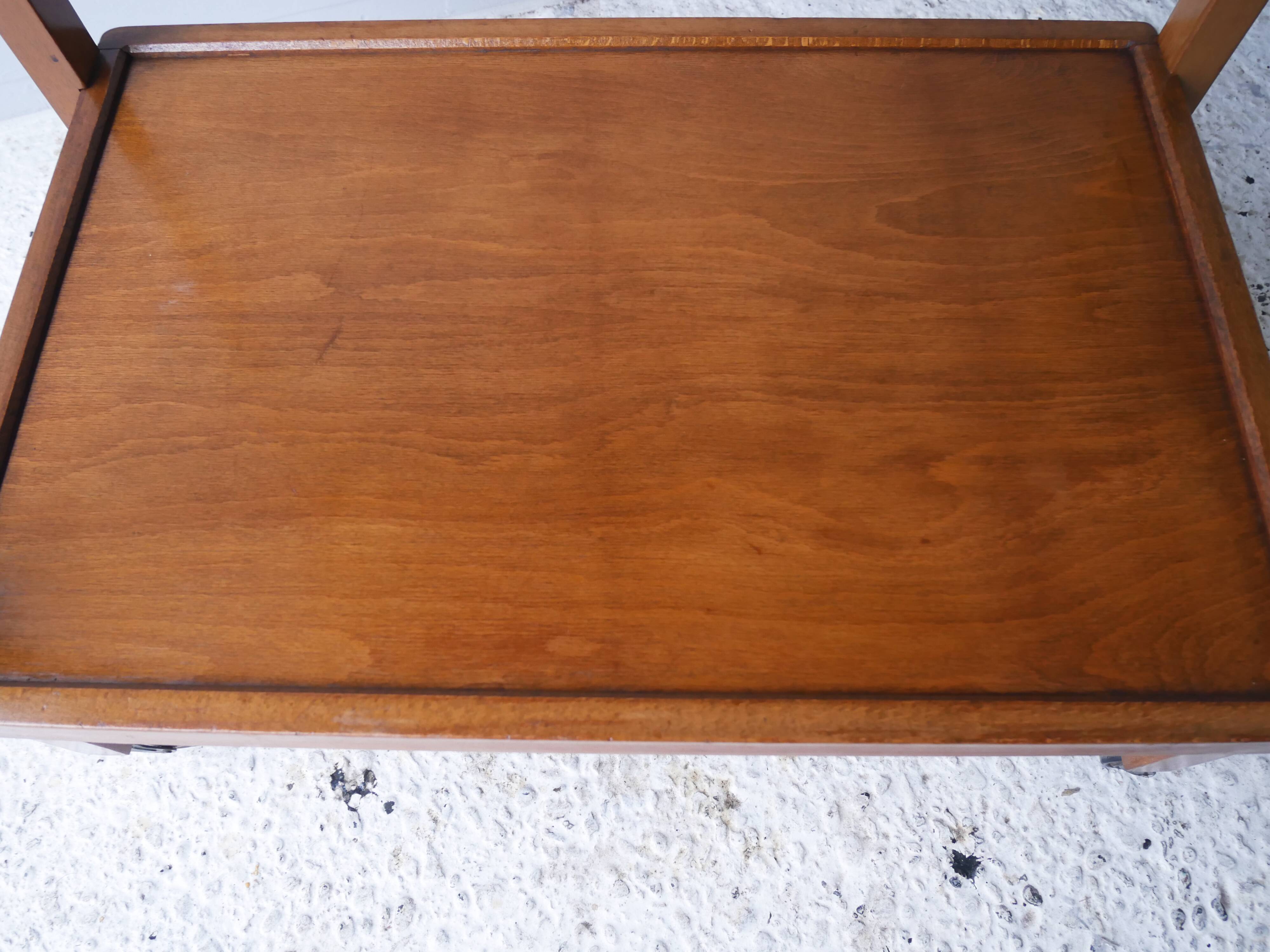 1940’s vintage mid century wooden drinks/tea trolley