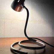 Space-Age chrome spiral desk lamp ⎜ 1980s