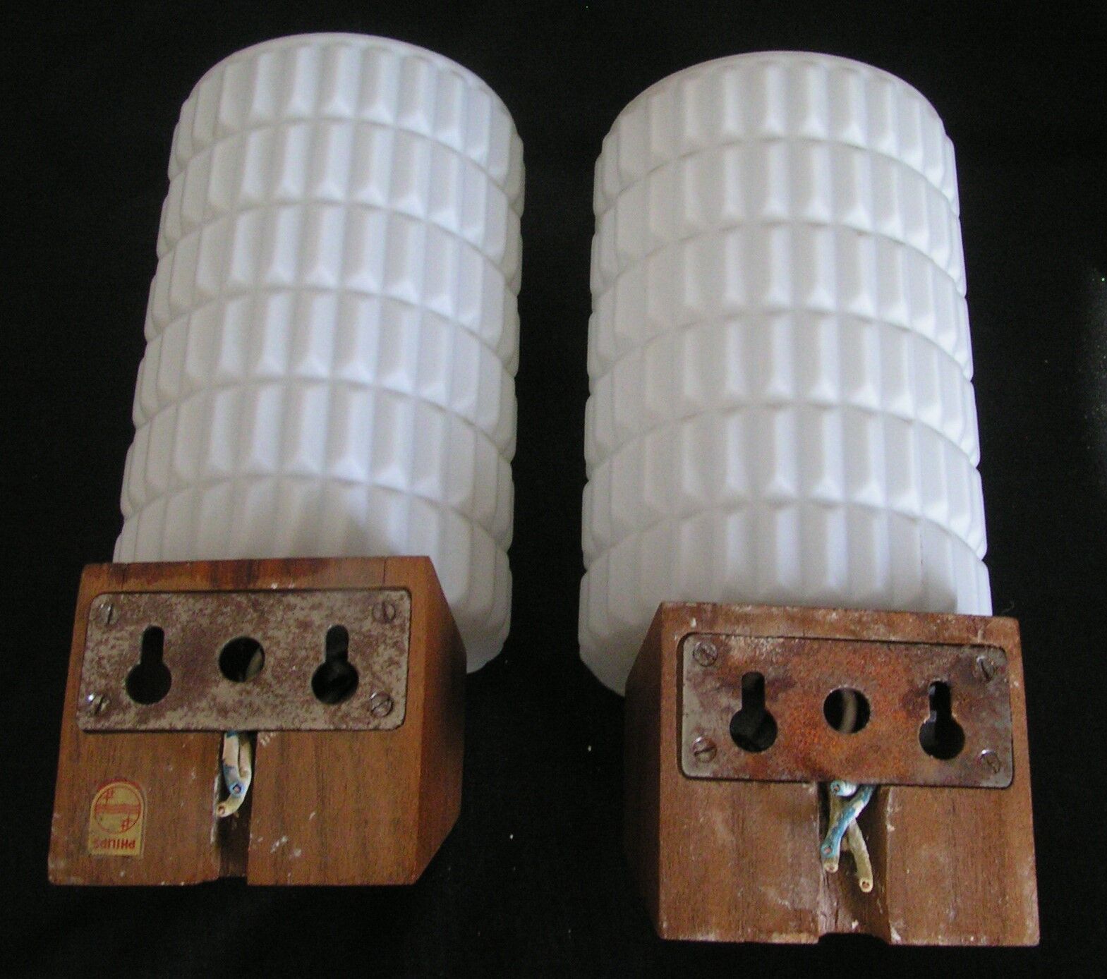 Wall lamps teak - model Philips 60 years