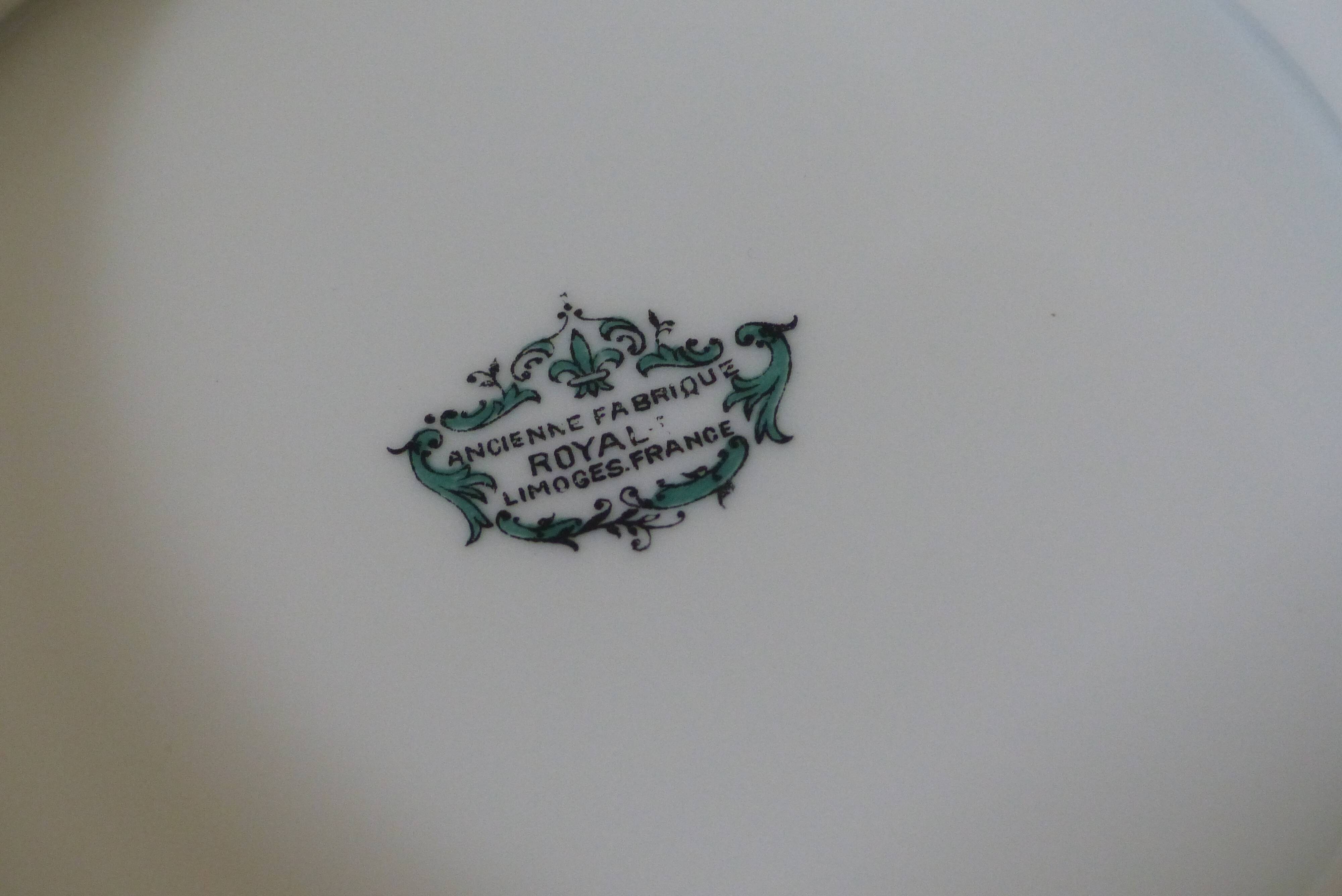Royal Limoges porcelain compotier dish