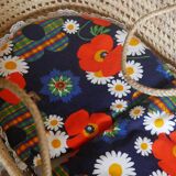 Wicker baby bassinet