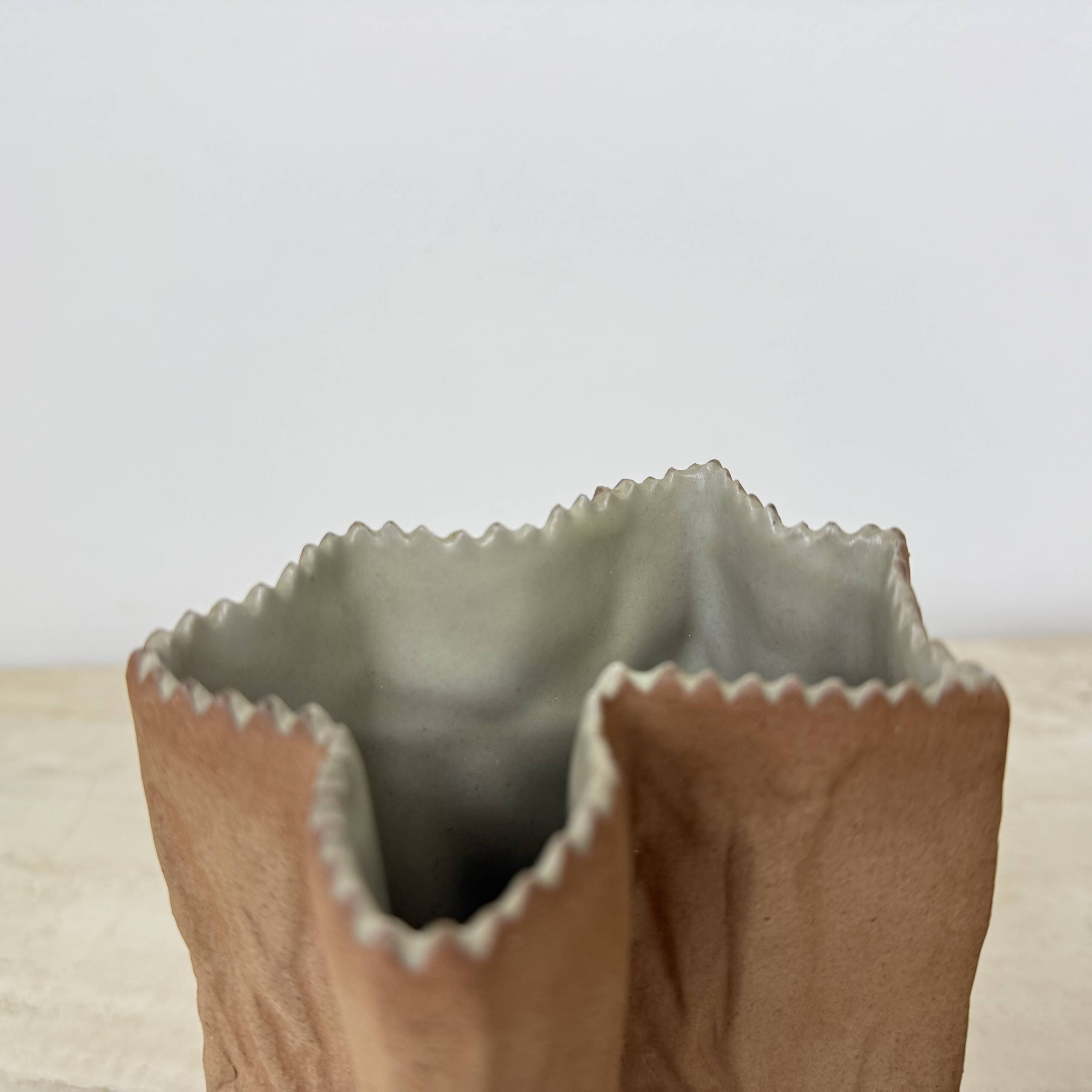 Set of 2 Rosenthal Paper bag vase by Tapio Wirkkala , 1970’s