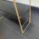 Vintage 1960 String wall shelf black and gold - 60 x 48 cm