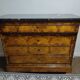 Secretary chest of drawers Louis Philippe in mahogany and marble, mid-nineteenth