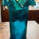 Vintage blue corolla vase glass Italy Murano style