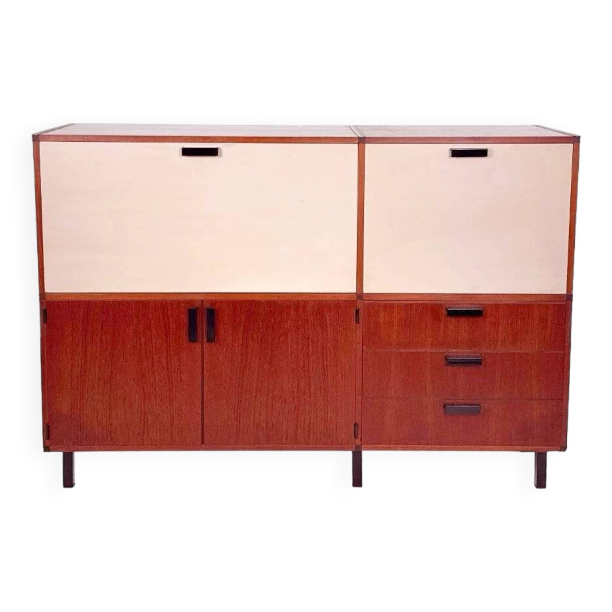 Vintage made to measure cabinet by Cees Braakman for Pastoe in teak - 1960s design