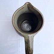 Handmade and signed glazed stoneware pitcher – Atelier de La Borne / Puisaye