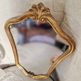 Large old gilded mirror Louis XV style
