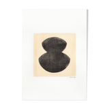 Painting on paper, dated and signed without frame