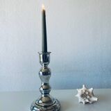 Eglomise glass candle holder