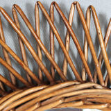 Mirror rattan 37x37cm