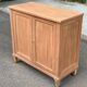Louis XVI buffet, shallow, stripped, made of solid mahogany, 1950.