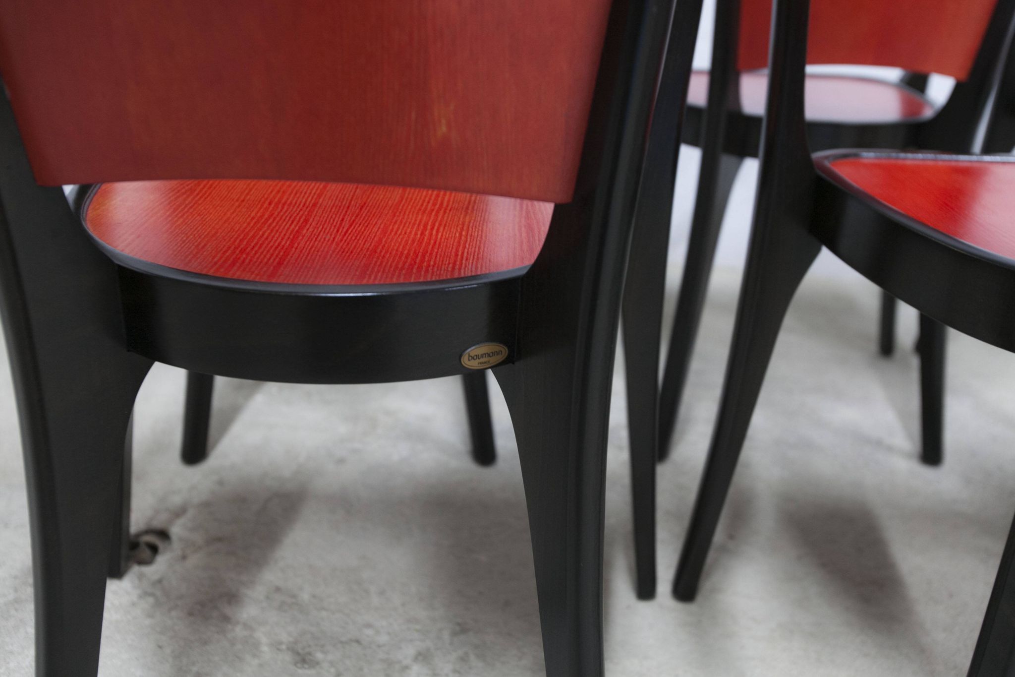Set of 6 Baumann Diese armchairs, designed by Pagnon Pelhaître