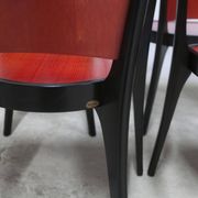 Set of 6 Baumann Diese armchairs, designed by Pagnon Pelhaître