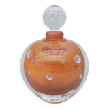 Small carafe bottle by jorge mateus in blown glass