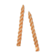 Duo of candle candles candles in orange beeswax