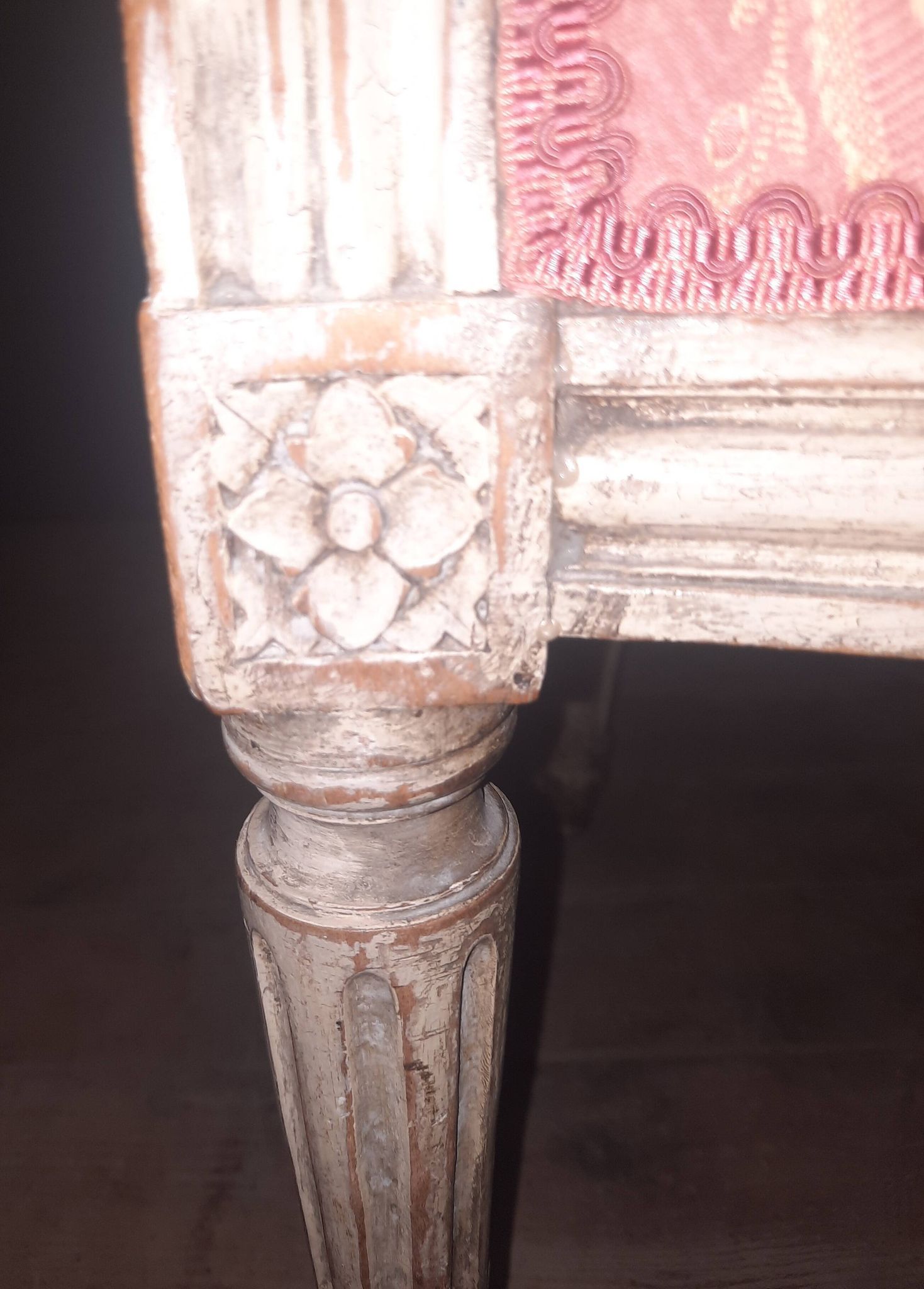 Pair of Louis XVI style medallion armchairs