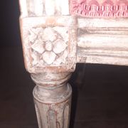 Pair of Louis XVI style medallion armchairs