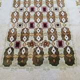 French rug Leleu 1950 224 X 157 cm