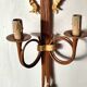 bronze-painted metal wall light, 2 lights, Napoléon III style lamp
