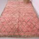 Pink Vintage Moroccan Rug 204 x 340 cm - Berber Wool Rug - Handmade Rug Boh