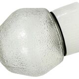 Vintage White Porcelain Wall Light, 1970s