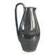 Black glazed ceramic pitcher signed M Azouit