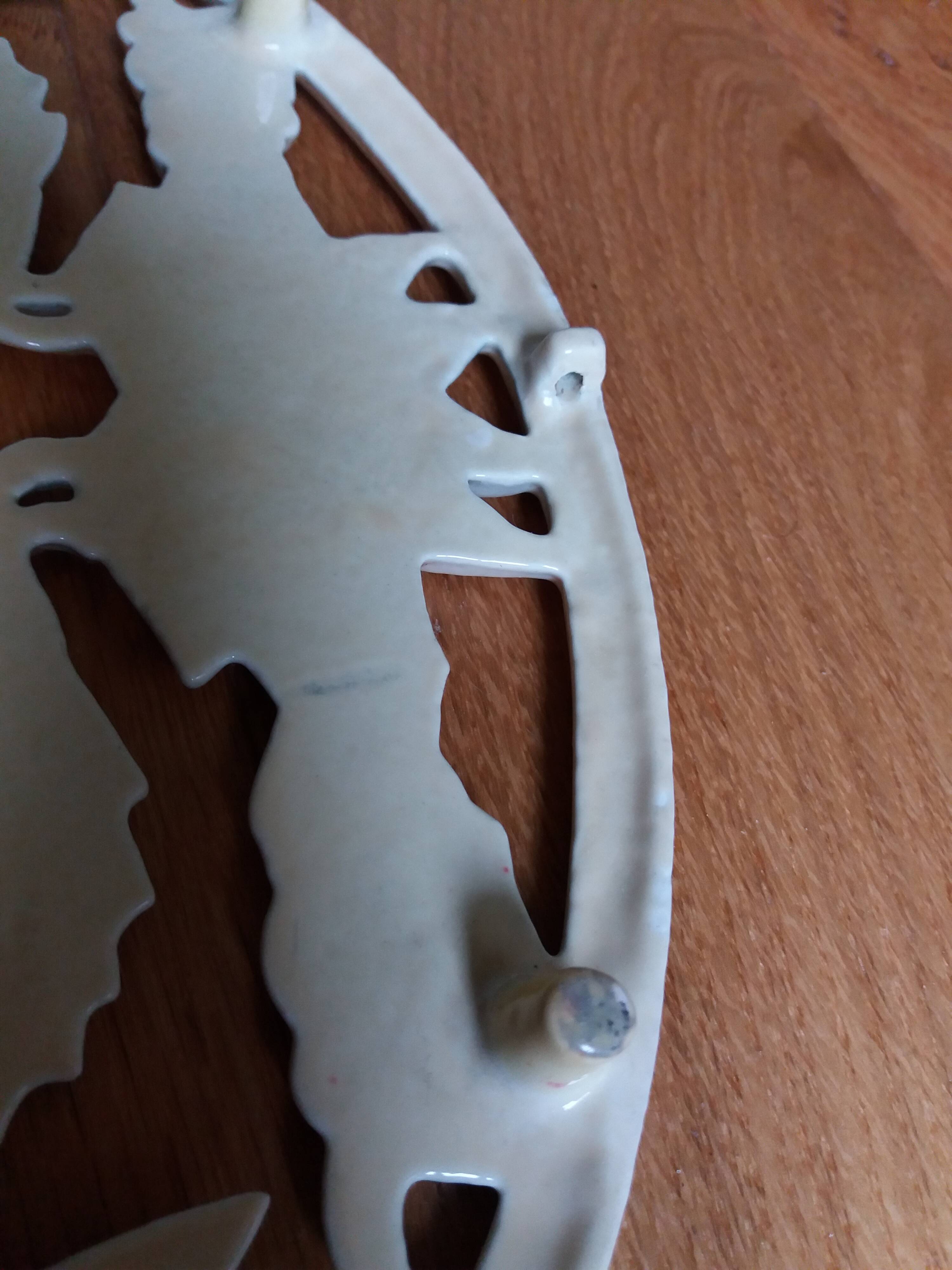 Cast iron fish trivet