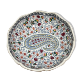 Earthenware dish by Gien cashmere motifs