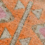 3x11 Shades Of Pink Antique Runner Rug, Handmade Runner Rug, 96x329Cm