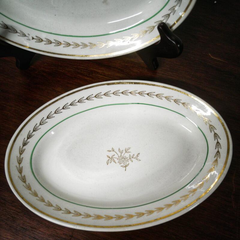 Paire de raviers faïencerie de Gien - modèle Colmar