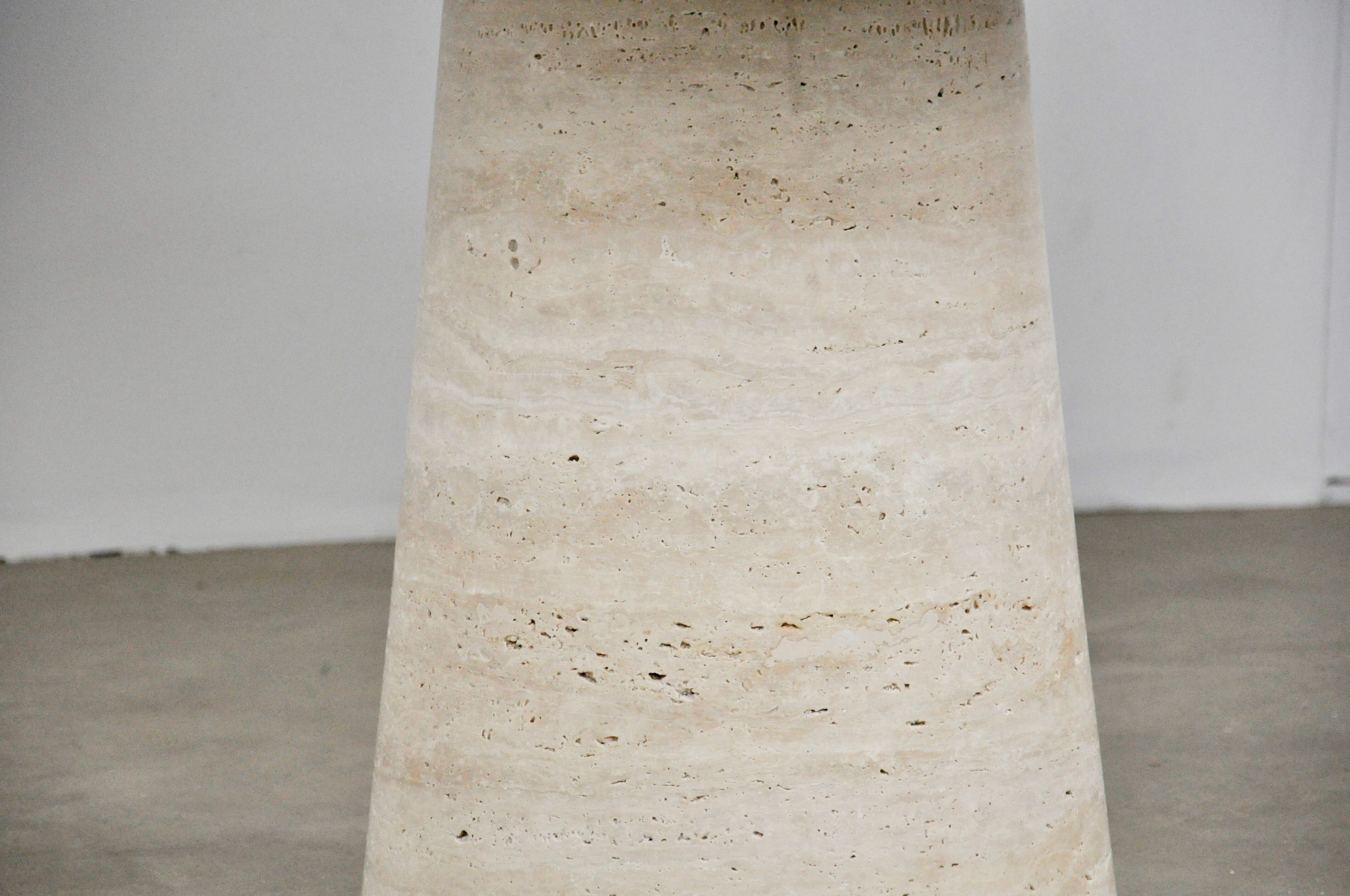 Travertine table 1960s